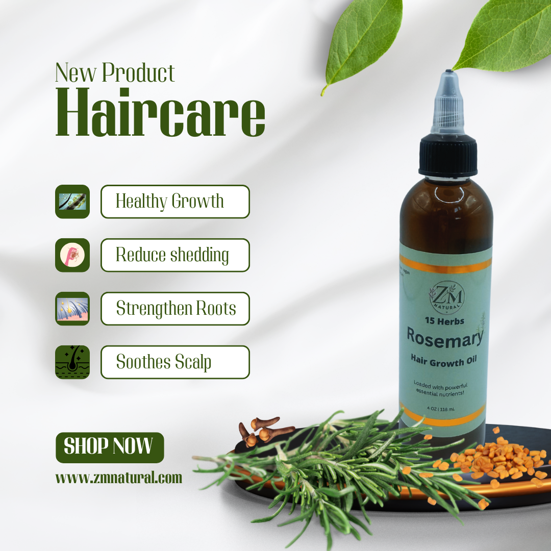 Rosemary Oil - 15 Herbs infused hair growth oil